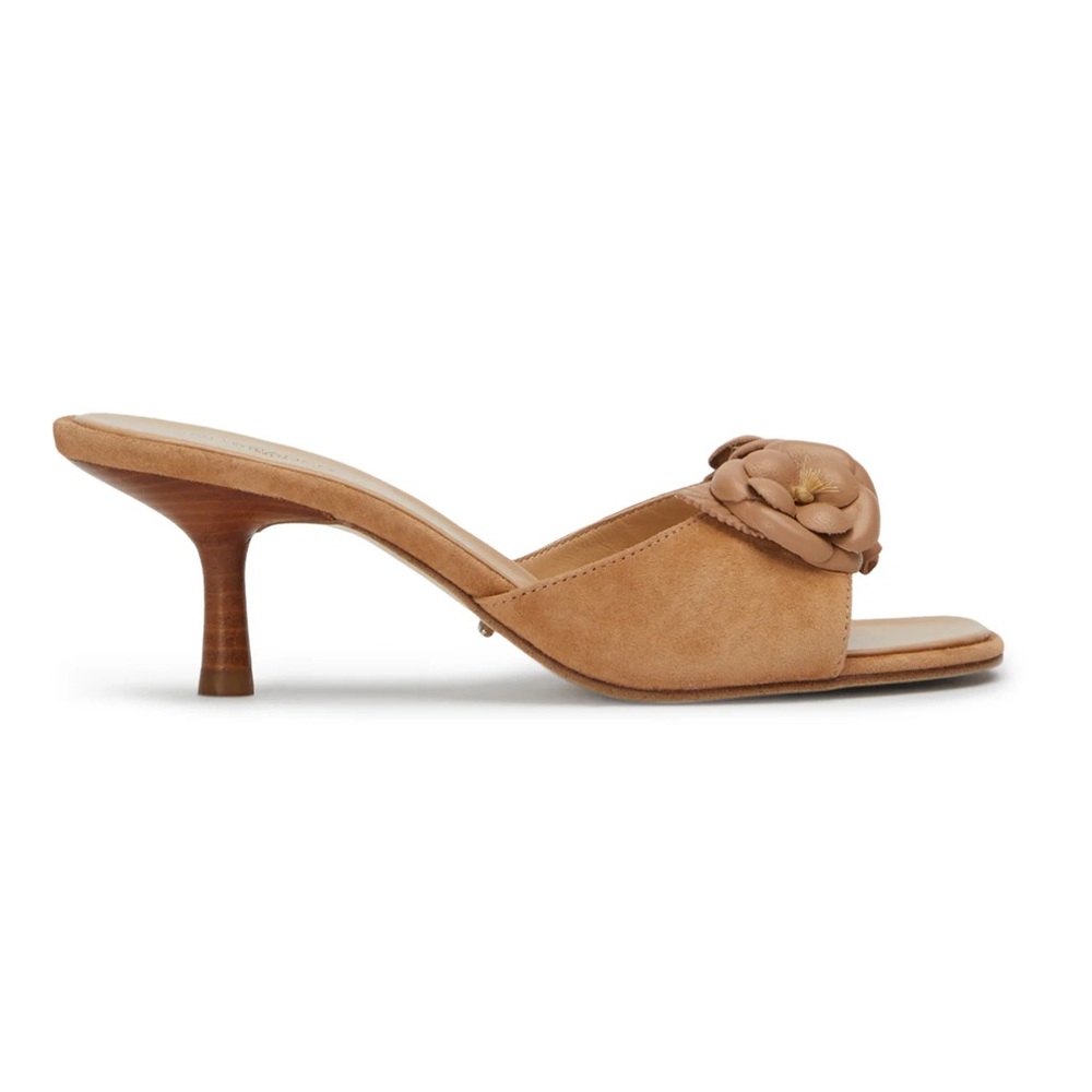 TONY BIANCO Arvet Butterscotch Suede Heels